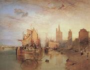 Joseph Mallord William Turner Cologne,the arrival lf a pachet boat;evening (mk31) painting